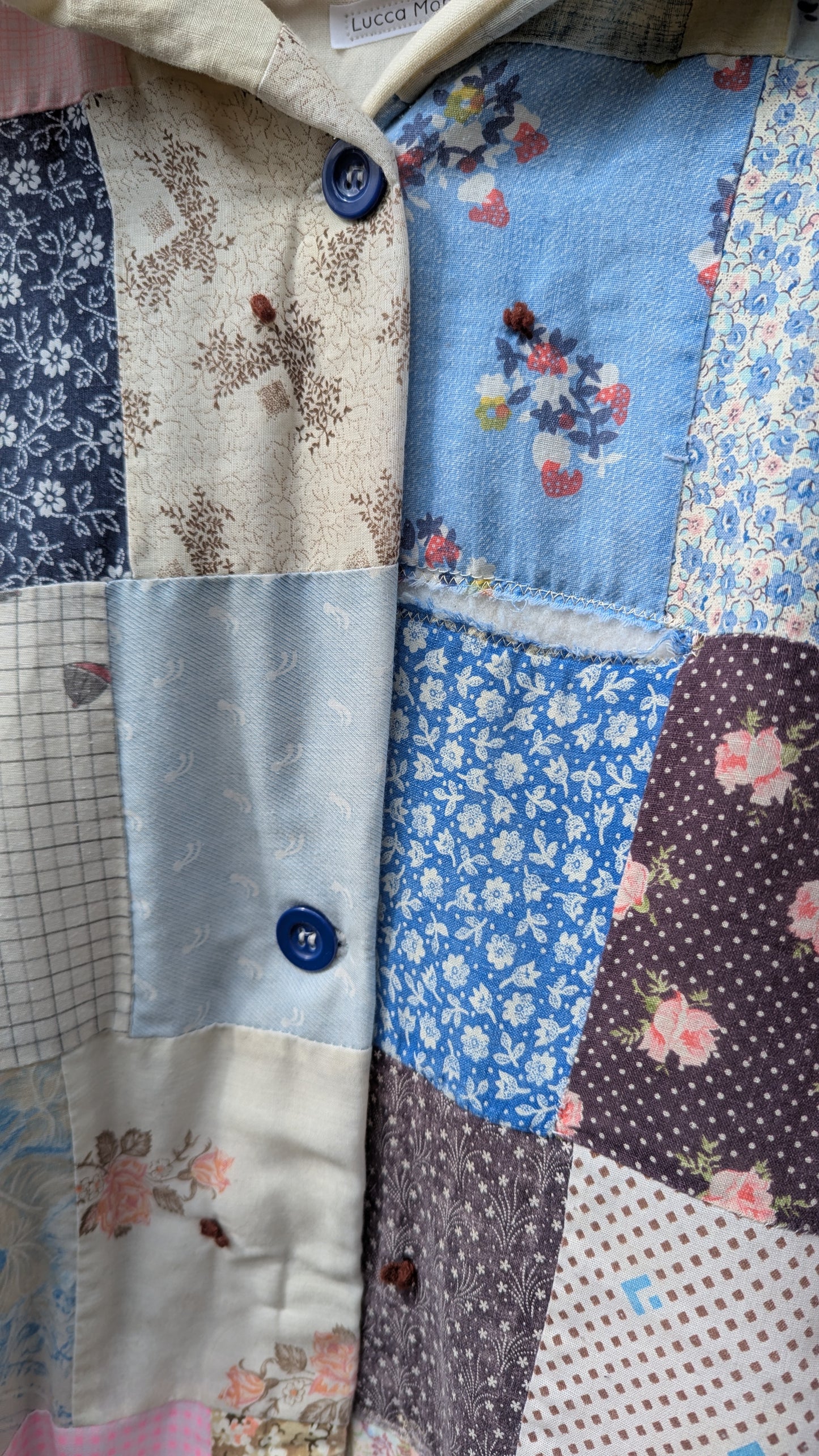 Vintage Patchwork Quilt Coat, Jacket Made From a Patchwork Quilt