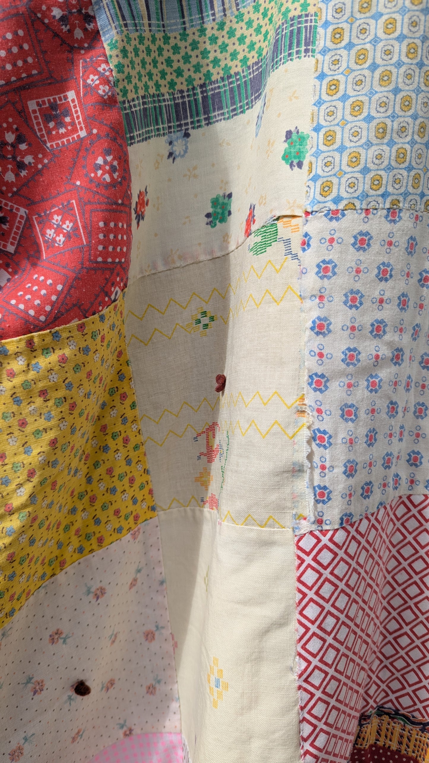 Vintage Patchwork Quilt Coat, Jacket Made From a Patchwork Quilt