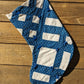 Blue Quilt Stockings, Set of Stockings Made From A Vintage Quilt