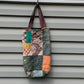 Pinwheel Quilt Tote Bag, Reusable Shopping Bag Made From A Patchwork Quilt