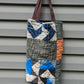 Pinwheel Quilt Tote Bag, Reusable Shopping Bag Made From A Patchwork Quilt