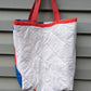 Lone Star Quilt Tote Bag, Reusable Shopping Bag Made From A Patchwork Quilt