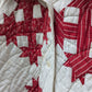 Red Vintage Quilt Coat, Quilt Coat Made From A Patchwork Quilt