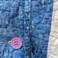 Blue and White Hooded Quilt Coat, Quilt Coat Made From A Patchwork Quilt