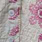 Pink and White Cross Stitch Quilt Coat, Quilt Coat Made From An Embroidered Quilt