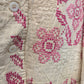 Pink and White Cross Stitch Quilt Coat, Quilt Coat Made From An Embroidered Quilt