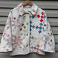 Vintage Quilt Coat, Quilt Coat Made From Two Patchwork Quilts