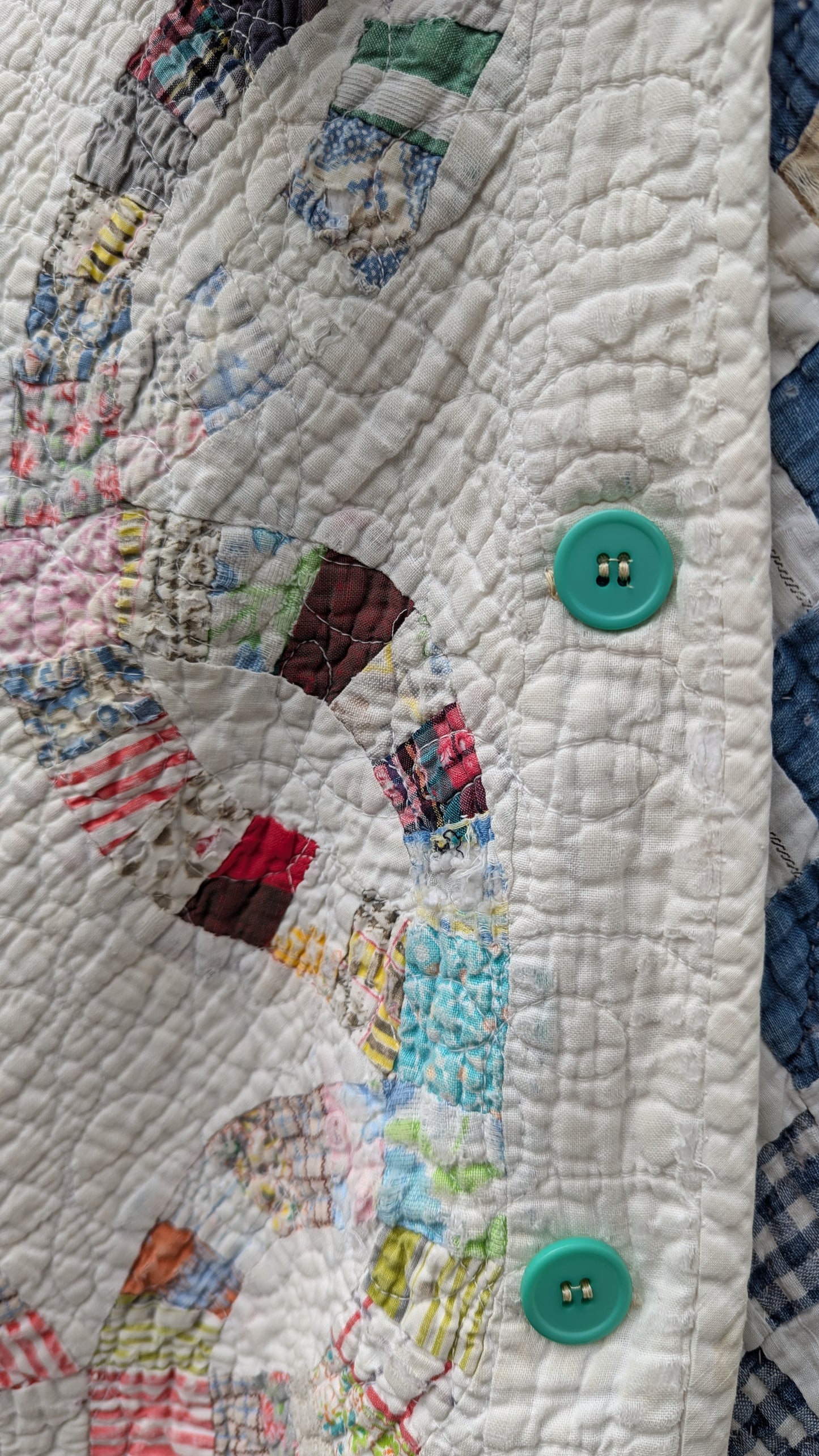 Vintage Quilt Coat, Quilt Coat Made From Two Patchwork Quilts