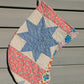 Star Patchwork Quilt Stocking, Stocking Made From A Vintage Quilt