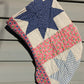 Star Patchwork Quilt Stocking, Stocking Made From A Vintage Quilt