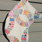 Set of Double Wedding Patchwork Quilt Stockings, Stocking Made From A Vintage Quilt