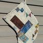 Set of Flying Geese Patchwork Quilt Stockings, Stocking Made From A Vintage Quilt